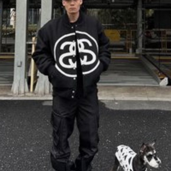Stussy Other - Stussy SS23 double-S embroidered LOGO woolen baseball jacket on the chest